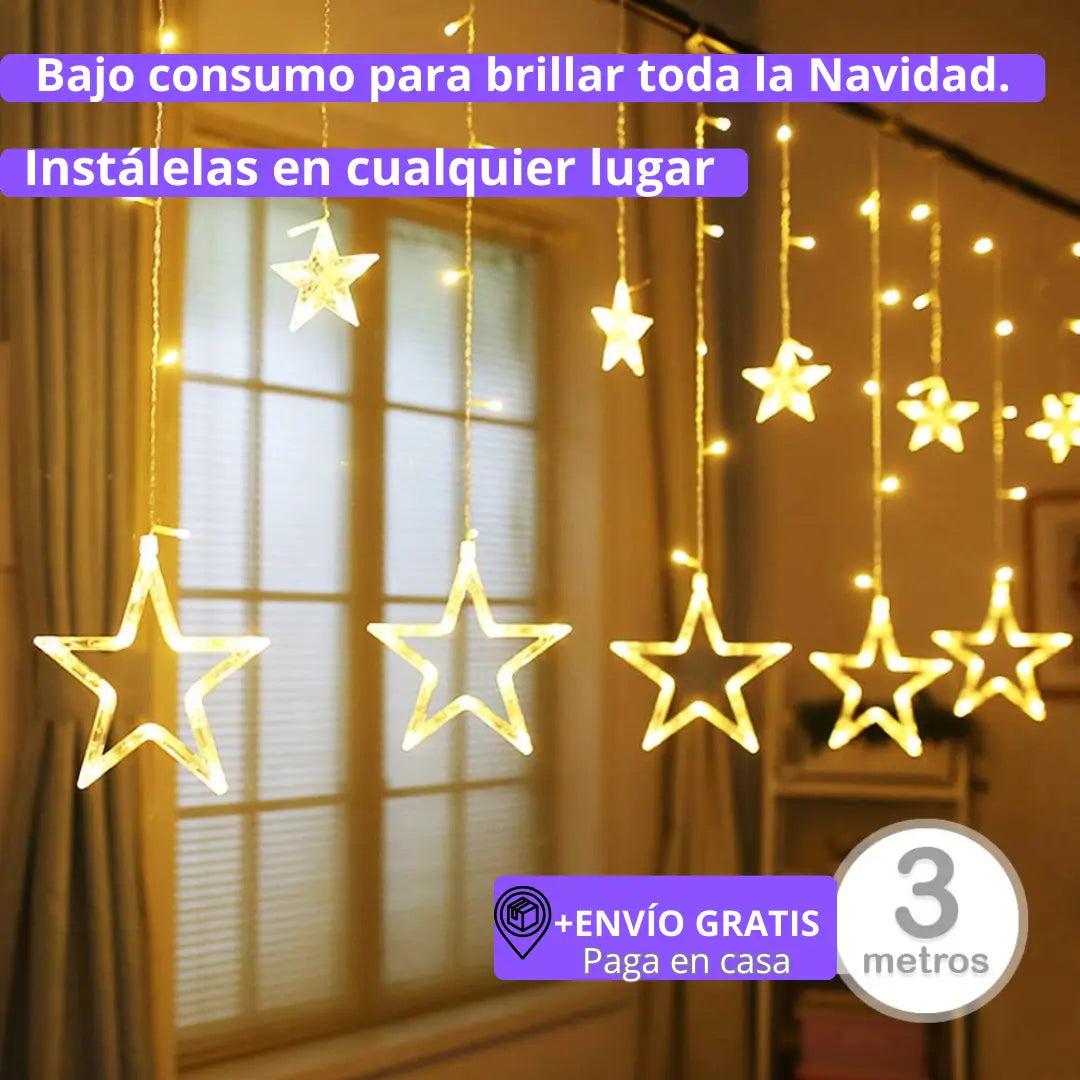 ✨ LA NAVIDAD EN TU HOGAR, BRILLA CON ESTRELLAS LED: 🎁 40% OFF