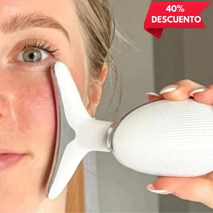 Rejuvenecedor Facial LED con 3 Modos de Vibración