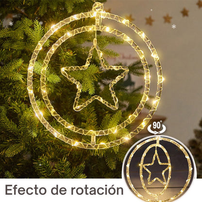 🎁 Aro Led Estrella de Navidad 🎅