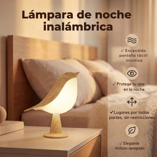 Lámpara de noche  inalámbrica: Encendido Táctil