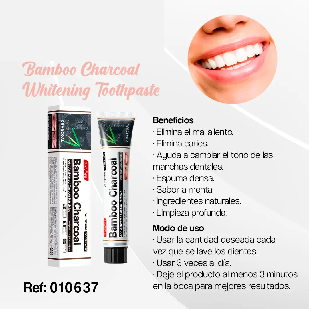 Lleva 2x1 🎁 ¡Limpieza Profunda y Blanqueamiento Natural con Bambú!