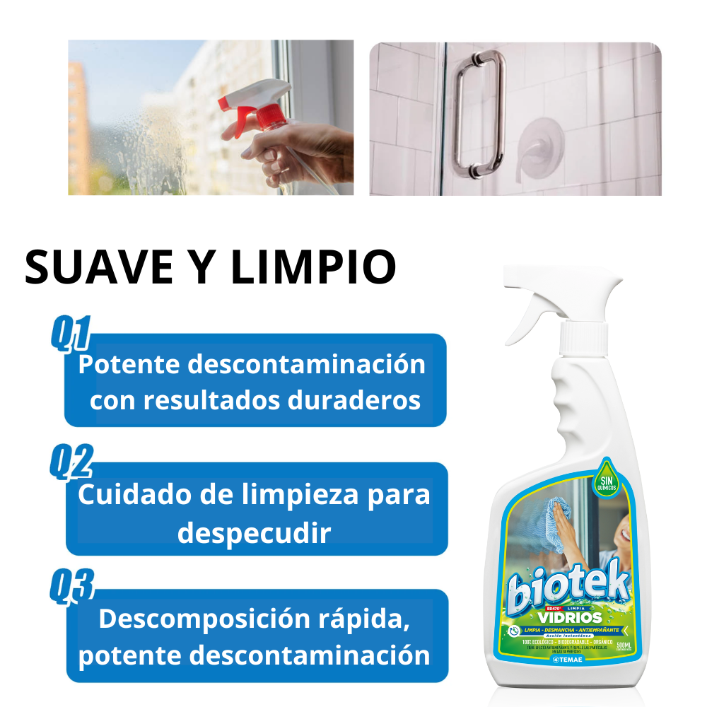 Biotek: Limpieza Profunda para tus Vidrios