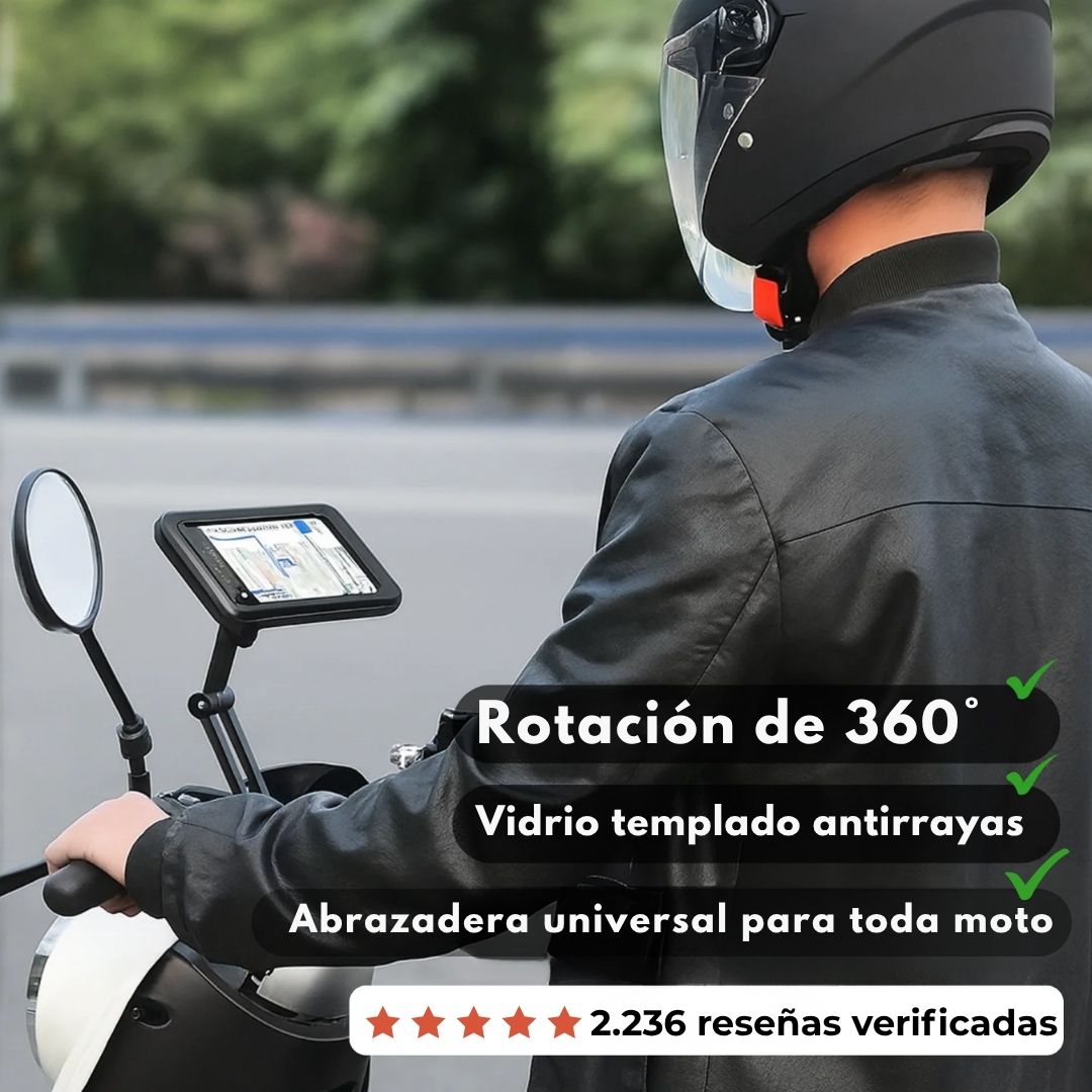 MagniRide – Soporte para teléfono resistente al agua de 360°