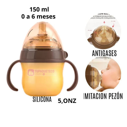 🍼 Biberón que Imita el Pecho Materno + ¡ENVÍO GRATIS! 🎁