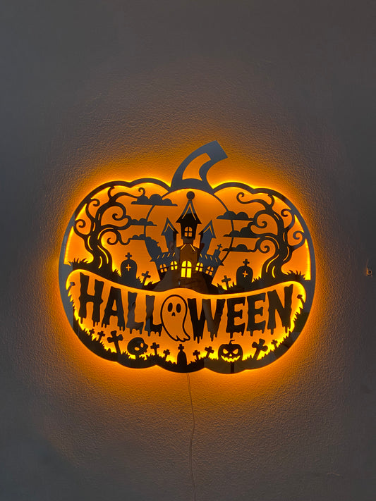 CALABAZA HALLOWEEN LED · ACRÍLICO ESPEJO