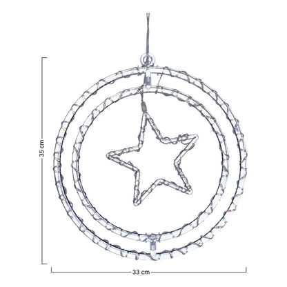 🎁 Aro Led Estrella de Navidad 🎅