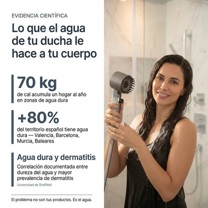 Presión de agua potente y uniforme
