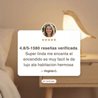 Lámpara de noche  inalámbrica: Encendido Táctil