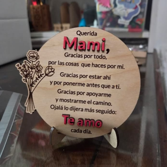 PLAQUITA DE AMOR PARA MAMÁ