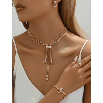 Promo 4x1 - CONJUNTO DE JOYERIA CON CUATRO PIEZAS