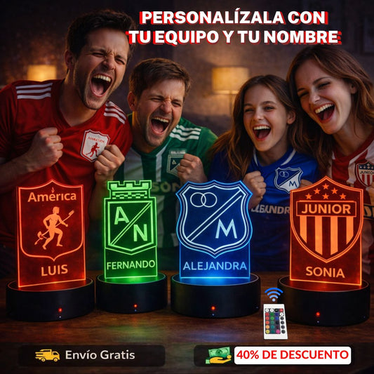 💡 Tu escudo, tu nombre… tu orgullo: LAMPARA LED