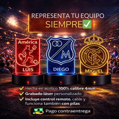 💡 Tu escudo, tu nombre… tu orgullo: LAMPARA LED