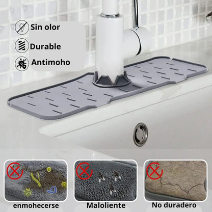 Tapete absorbente para grifo de cocina o baño