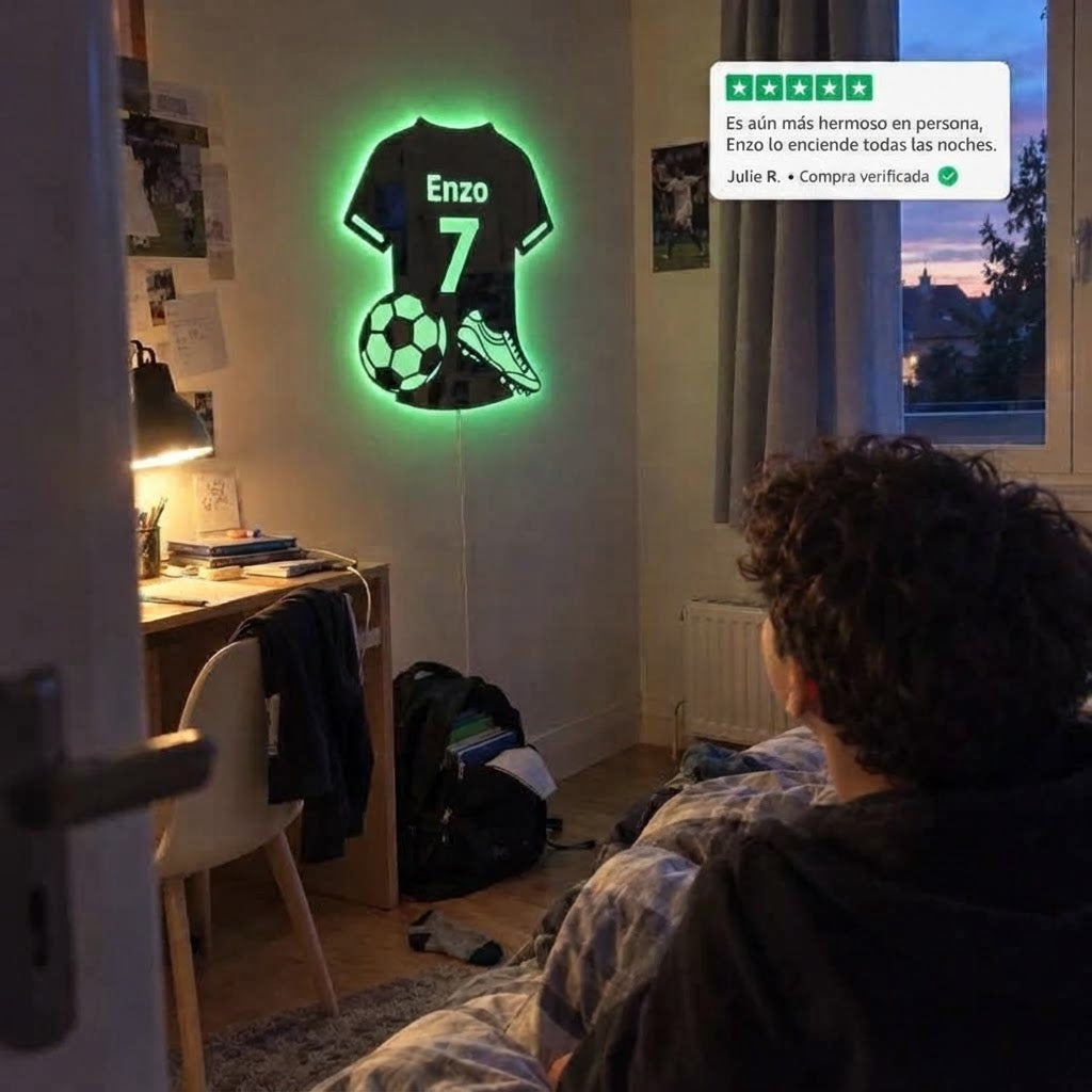 Lámina Acrílica LED| En Forma De Camiseta Personalizada Tipo Espejo